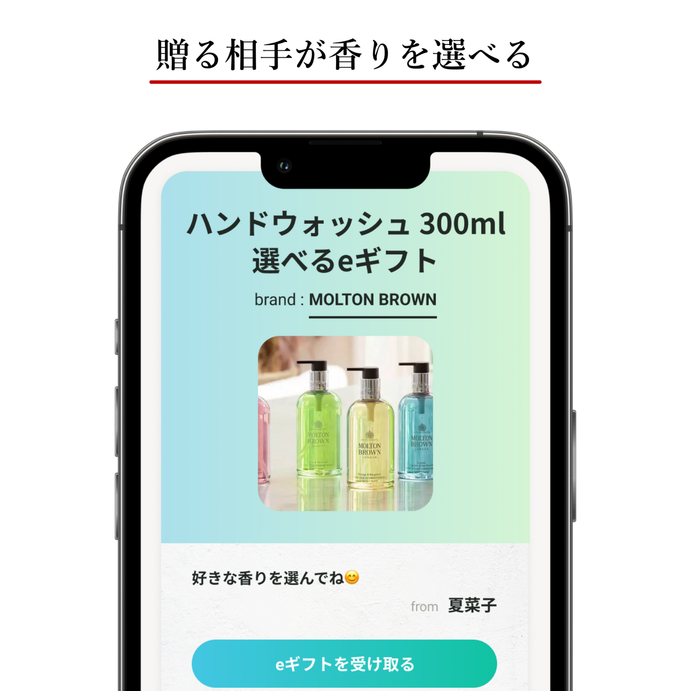 【贈る相手が香りを選べる】ハンドウォッシュ 300ml 選べるeギフト